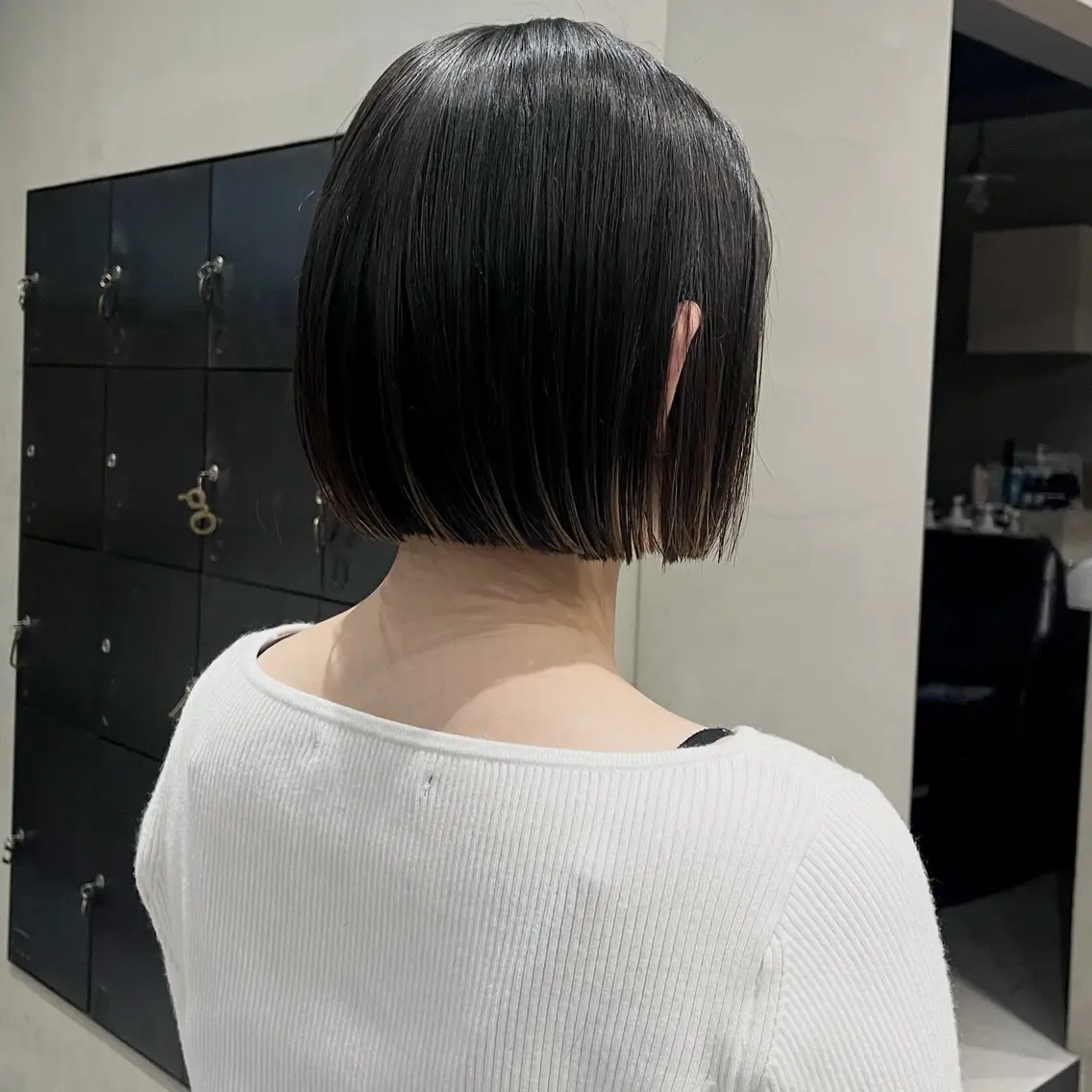 ショート ボブ カット ヘッドスパ なな/ICI/レイヤ ーパーマ/上前津のヘアスタイル