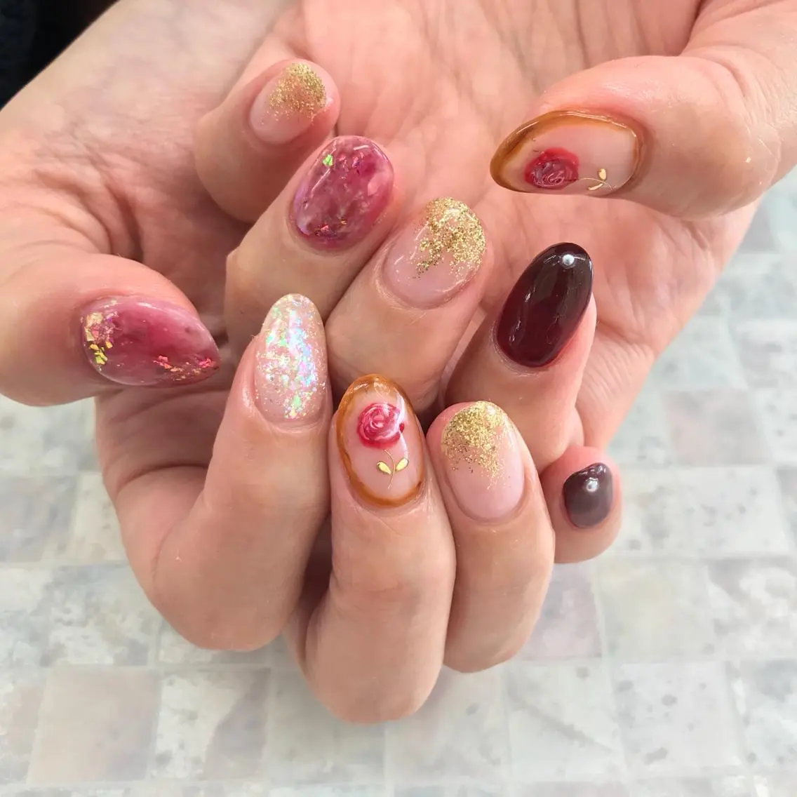 ネイル ハンドネイル 五十嵐 美智のネイルデザイン