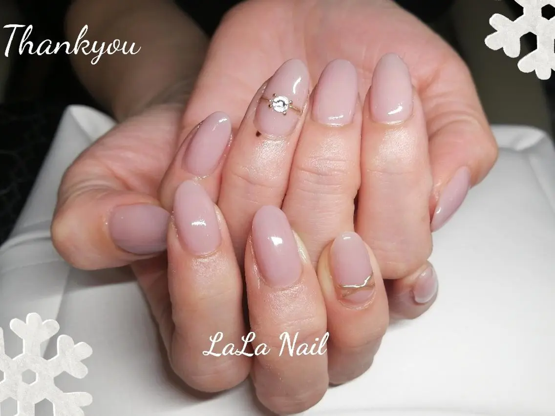 ネイル オフィスネイル ワンカラーネイル LaLa Nailのネイルデザイン