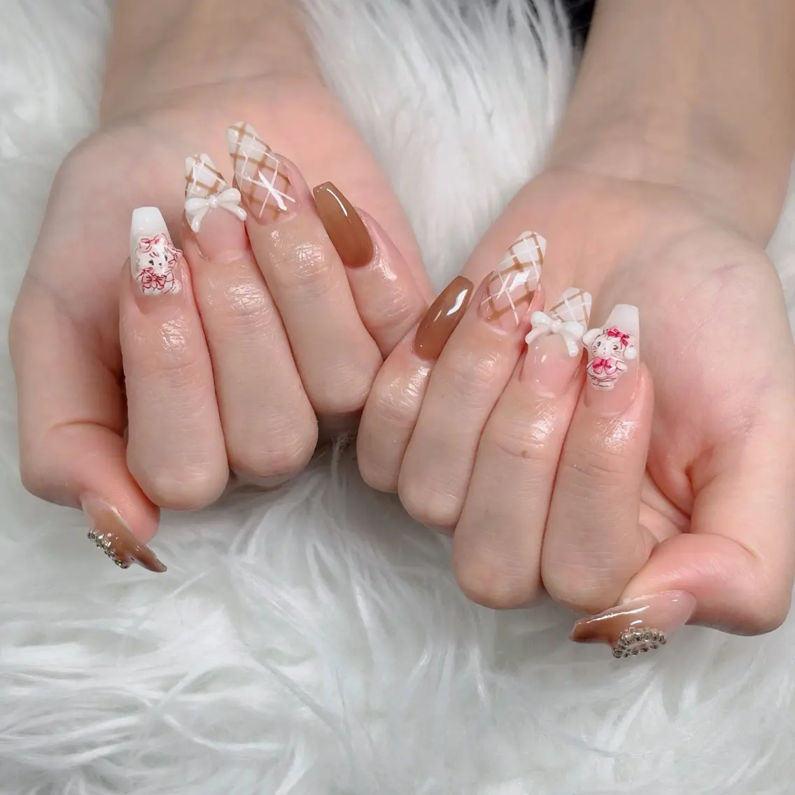 ネイル フットネイル フレンチネイル グラデーション 韓国ネイル ロングネイル ハンドネイル Hani Nail Salonのネイルデザイン