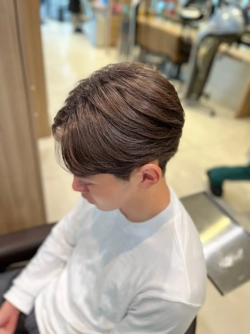 カラー メンズ 【メンズパーマ✨️ 髪質改善矯正】岩城のヘアスタイル