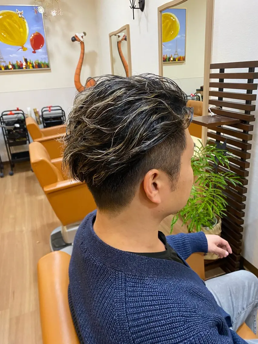 パーマ メンズ 古居 奨麻のヘアスタイル