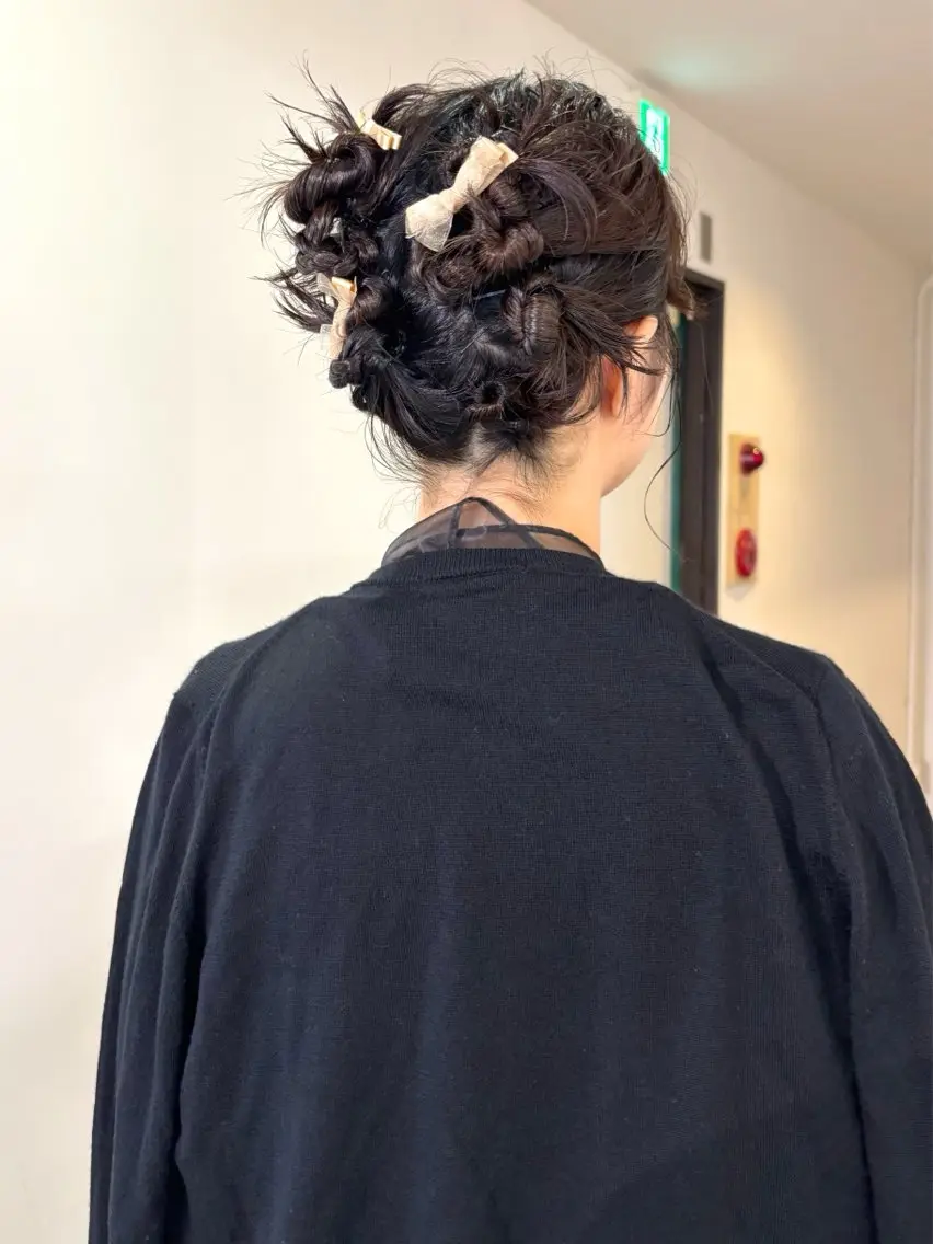 ヘアアレンジ ヘアセット mizuki/ピンク ベージュ.レイヤーのヘアスタイル