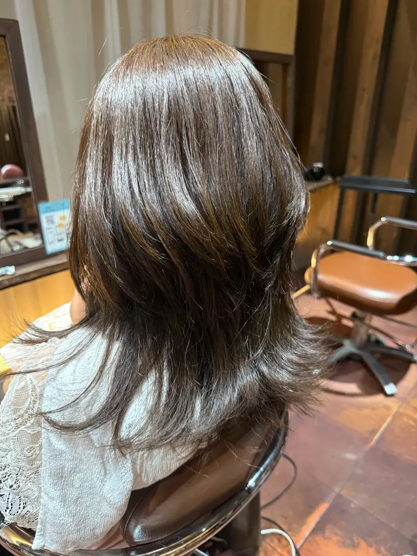 ロング カット ヘアカラー ゆう なのヘアスタイル