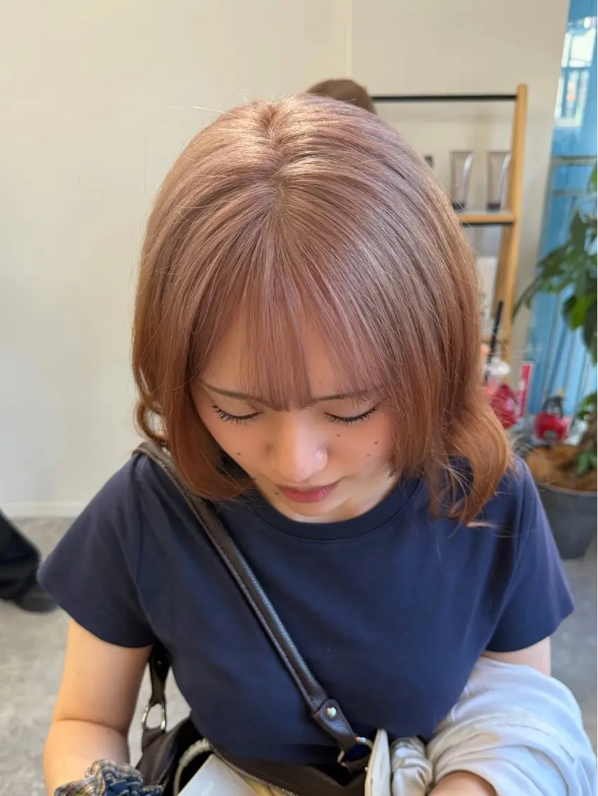 ロング カラー ヘアカラー 金澤 希空のヘアスタイル