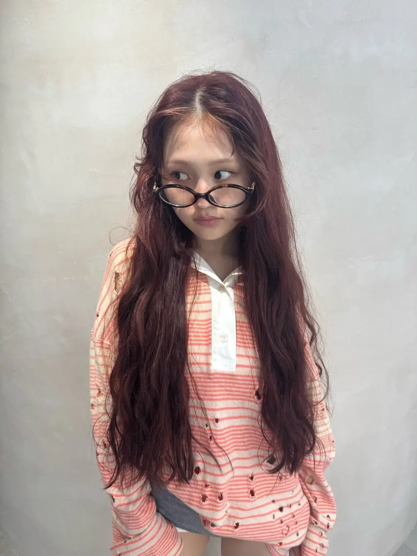 ロング カラー カット ヘアカラー MIES amane(アマネ)のヘアスタイル