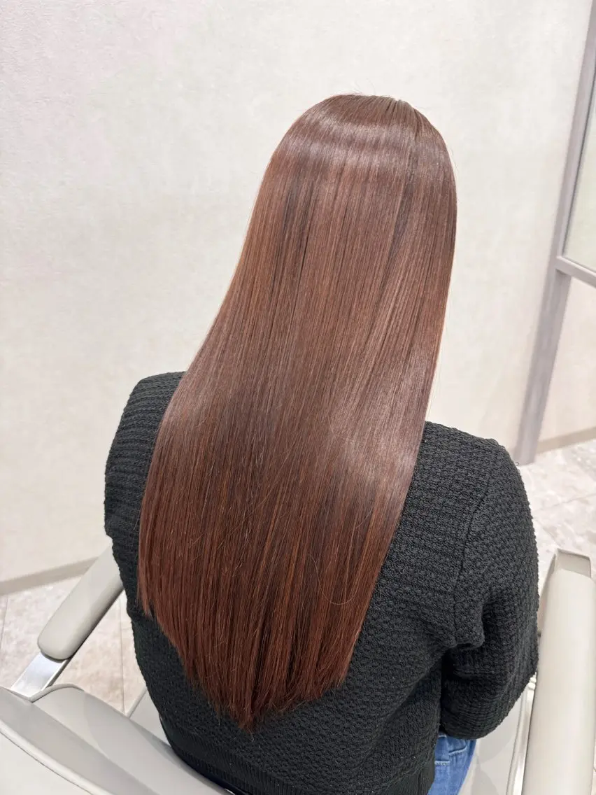 ロング 髪質改善 縮毛矯正 縮毛矯正 トリートメント 宮腰一磨 ・ショート・ボブ🌿のヘアスタイル
