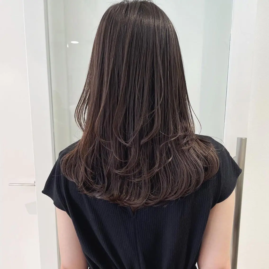 セミロング 坂 瑞希のヘアスタイル
