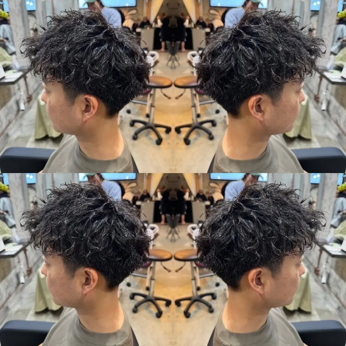 【ご新規様限定🔥】 【スパイキーショート🐝】カット＋⚡️アイロンスタイリング⚡️ ¥3900の写真