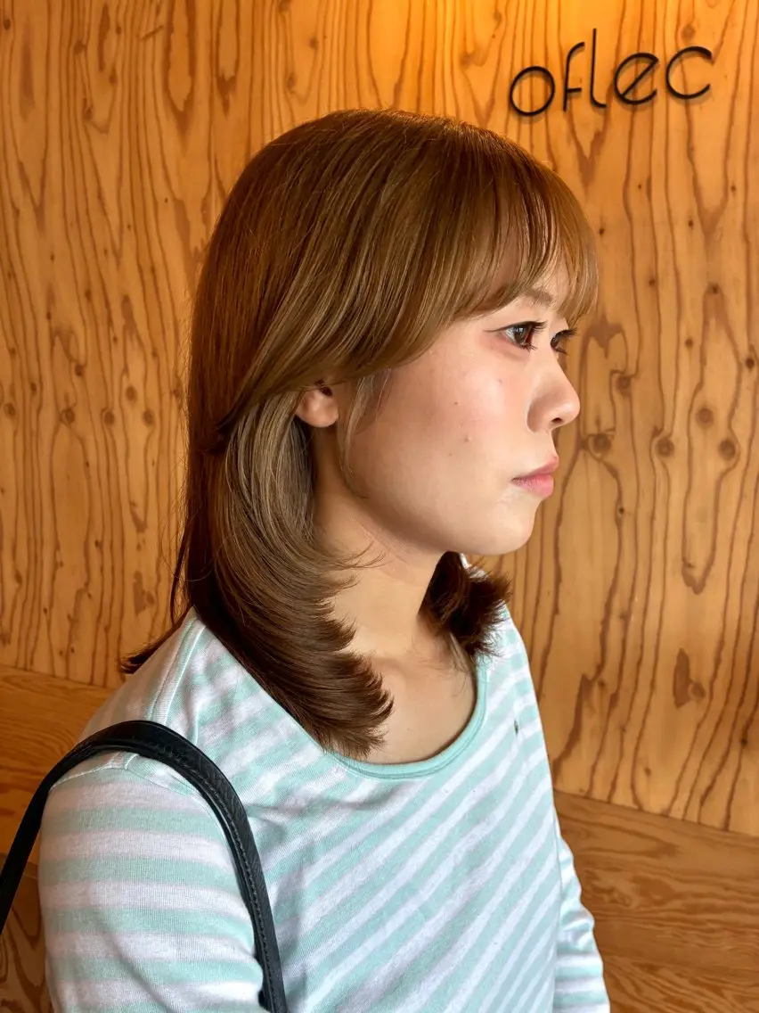 ミディアム カット ヘアカラー トリートメント OCHIAI KEISUKEのヘアスタイル