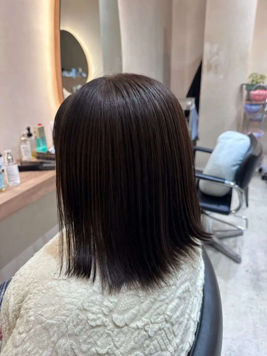 カラー ヘアカラー トリートメント 吉松 ここみのヘアスタイル
