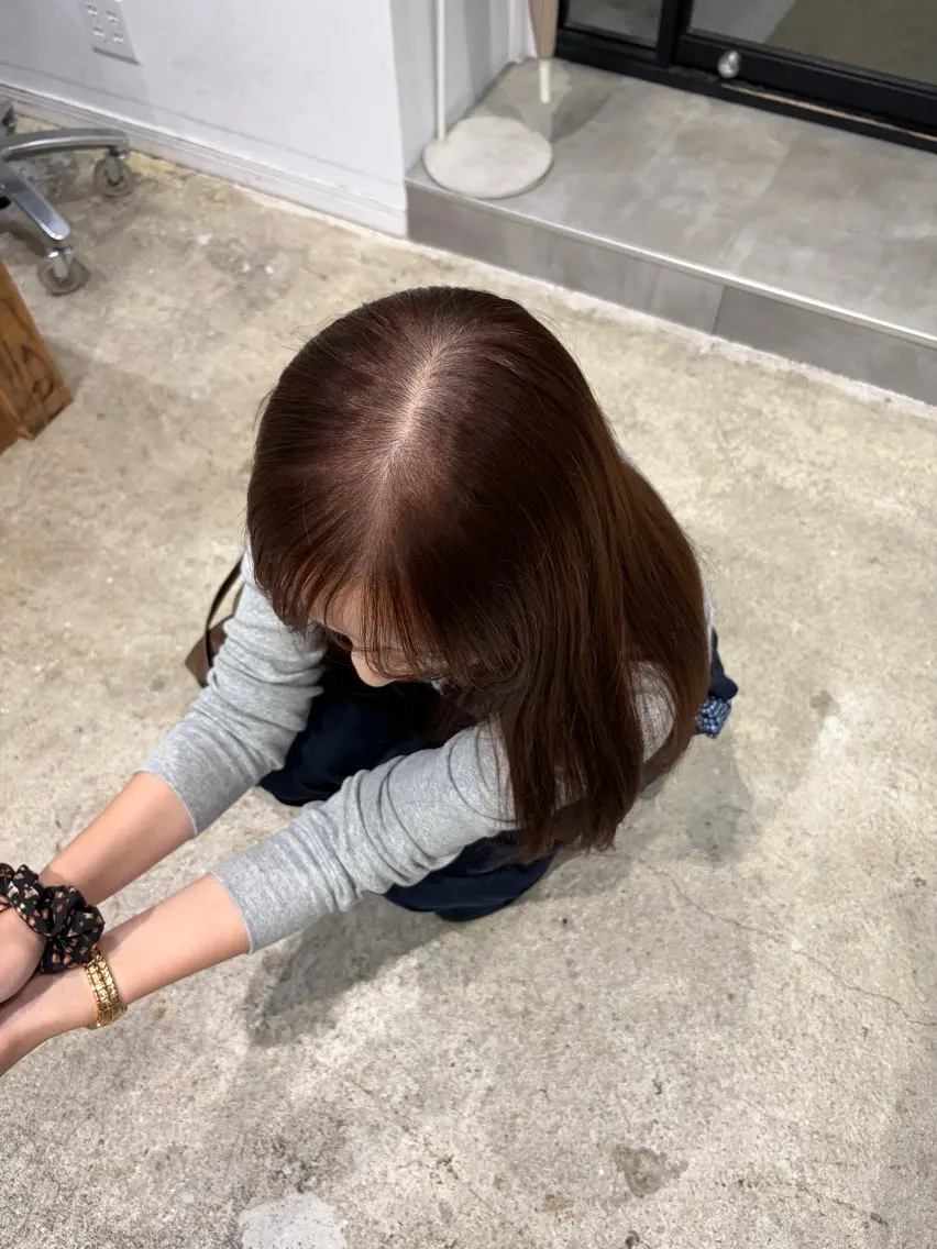 カラー オレンジ 黒瀬 陽詩のヘアスタイル