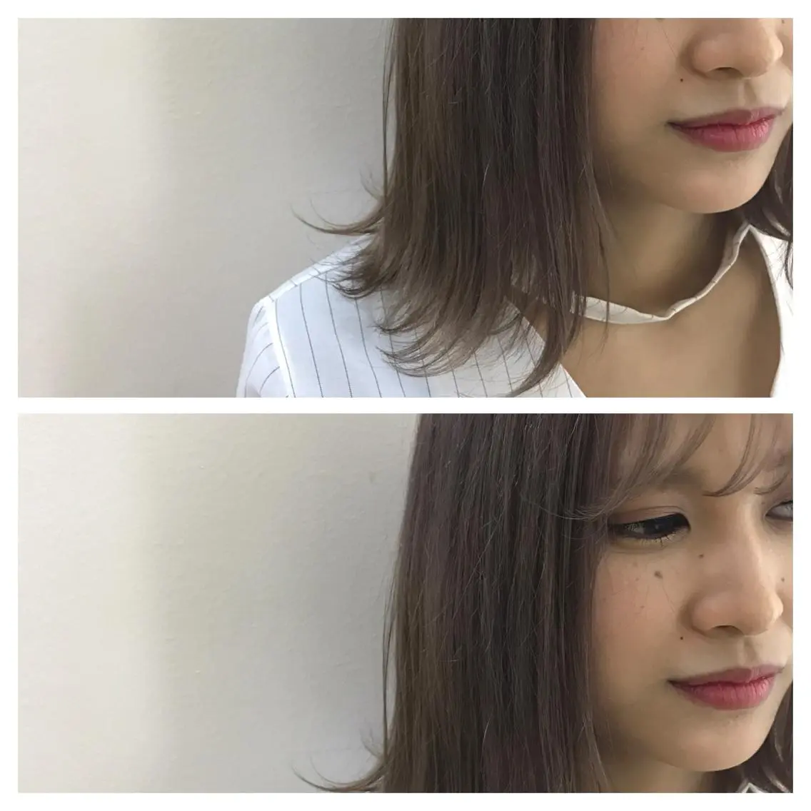 ショート カラー アッシュ ハイトーンカラー ラベンダーカラー ラベンダーアッシュ ボブ ハイトーン/ショート 村上淳乃🐥のヘアスタイル