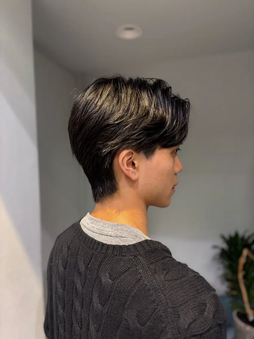 メンズ カット レイヤーカット ⭐シミズリホのヘアスタイル