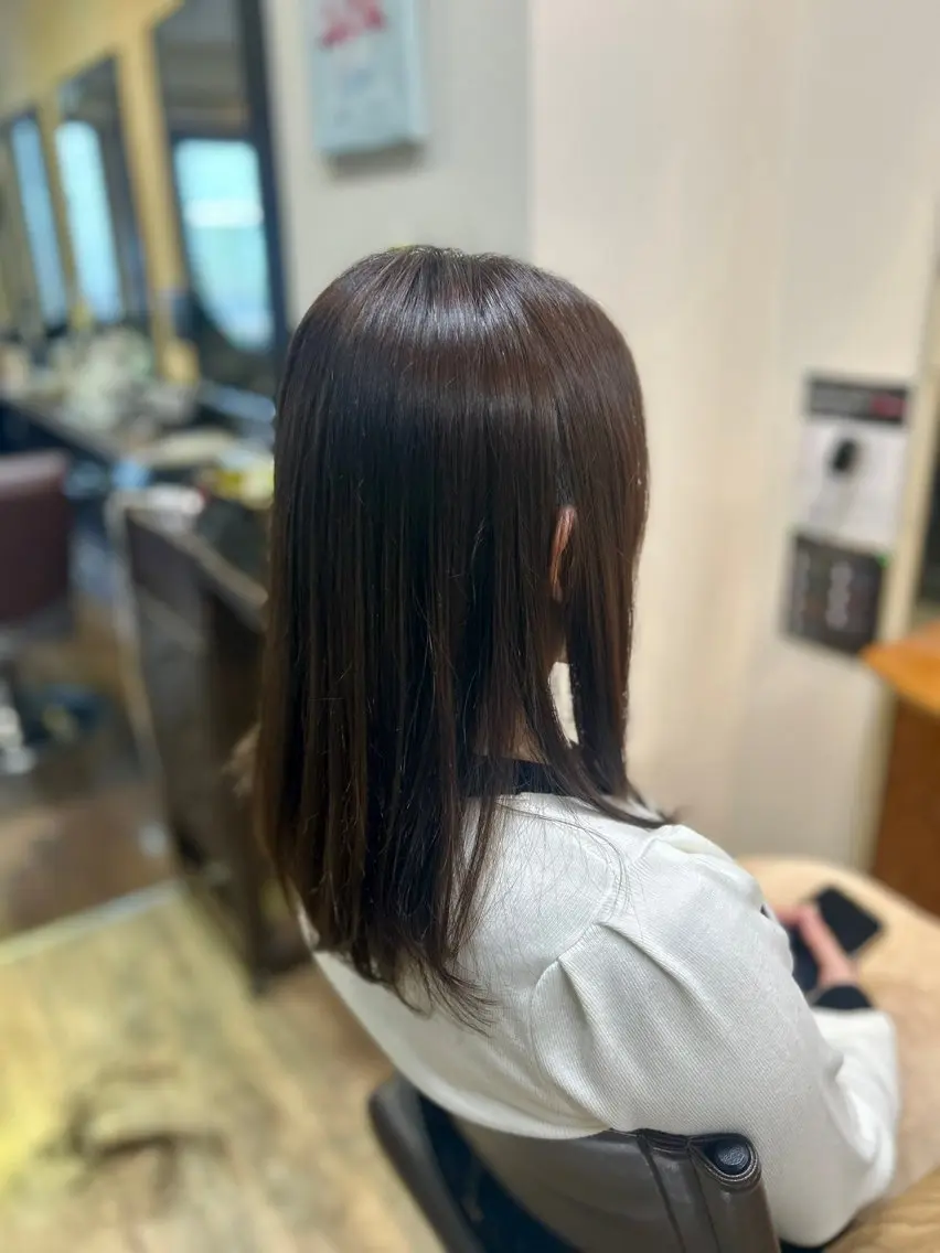 ロング カラー 透明感カラー カット ヘアカラー 🔥中野聖人🔥 髪質改善カラー/ボブのヘアスタイル