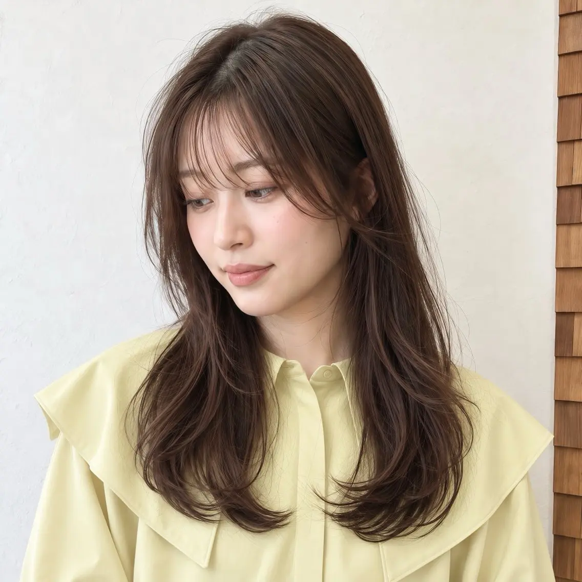 ロング カラー ロングレイヤー レイヤーカット ロング カット ヘアカラー トリートメント 銀座/モテ🤍垢抜け レイヤー/あさみのヘアスタイル