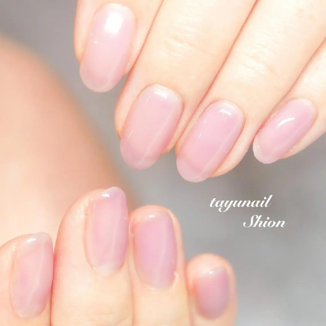 ネイル ブルー ジェルネイル ワンカラーネイル パラジェル シンプルネイル ネイルサロン 【たゆnail】のネイルデザイン
