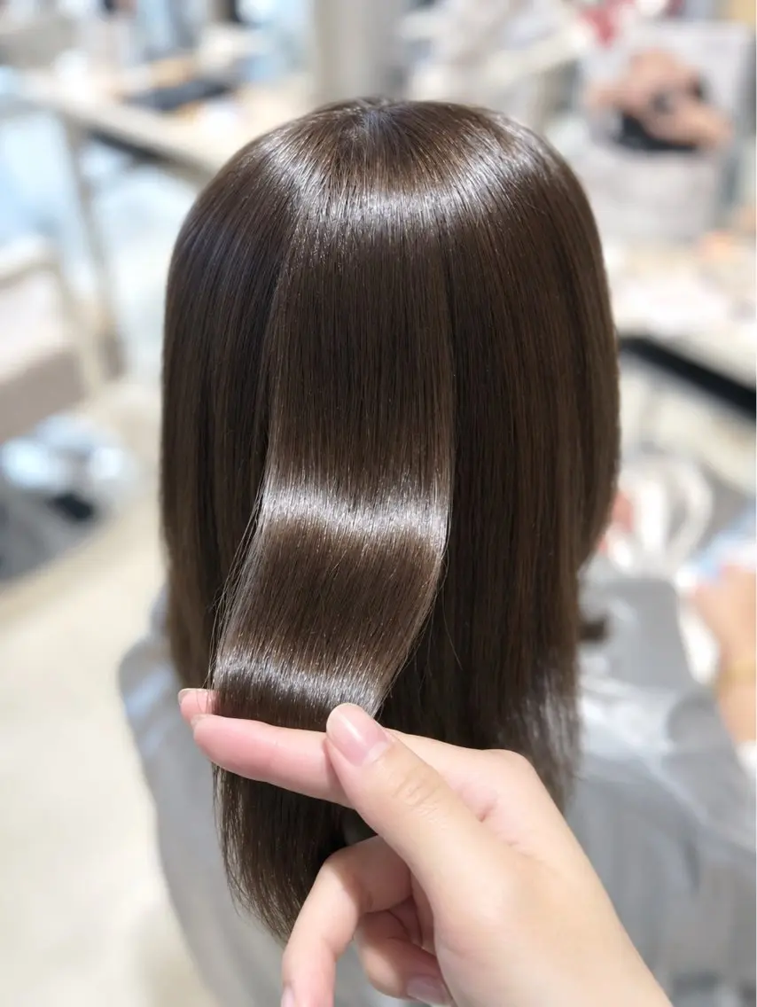 ミディアム カット ヘアカラー トリートメント 🫧髪質改善・艶髪/ Kanata🫧のヘアスタイル