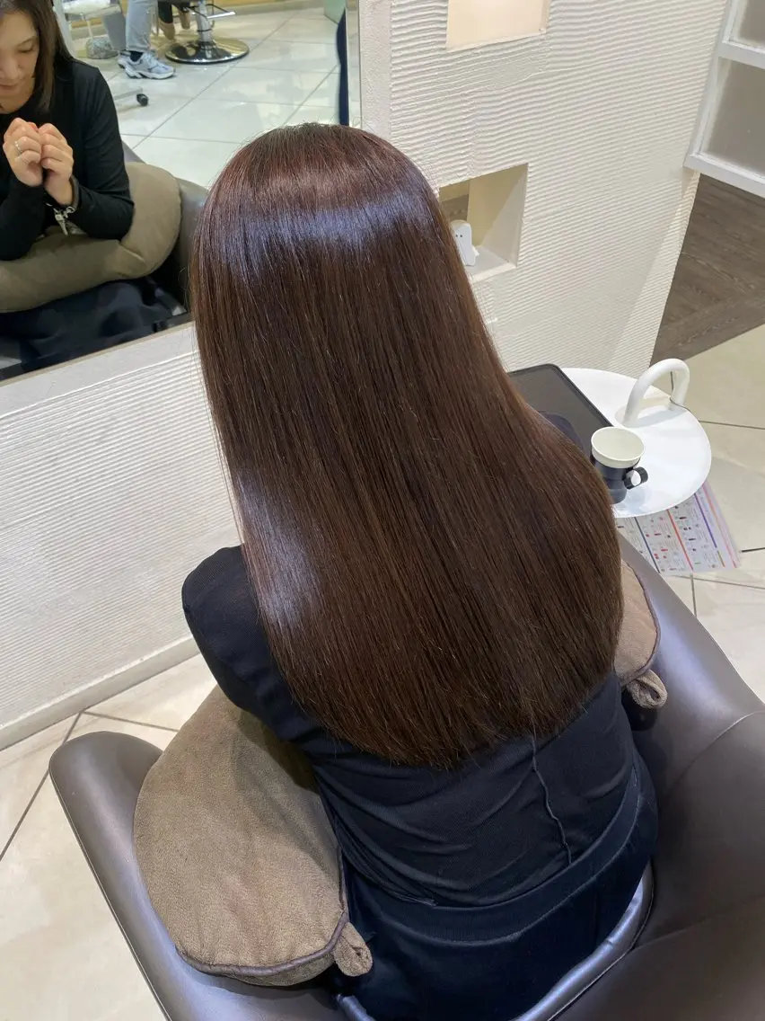 セミロング ヘアカラー トリートメント ハイトーン/ デザインカラー/カナのヘアスタイル