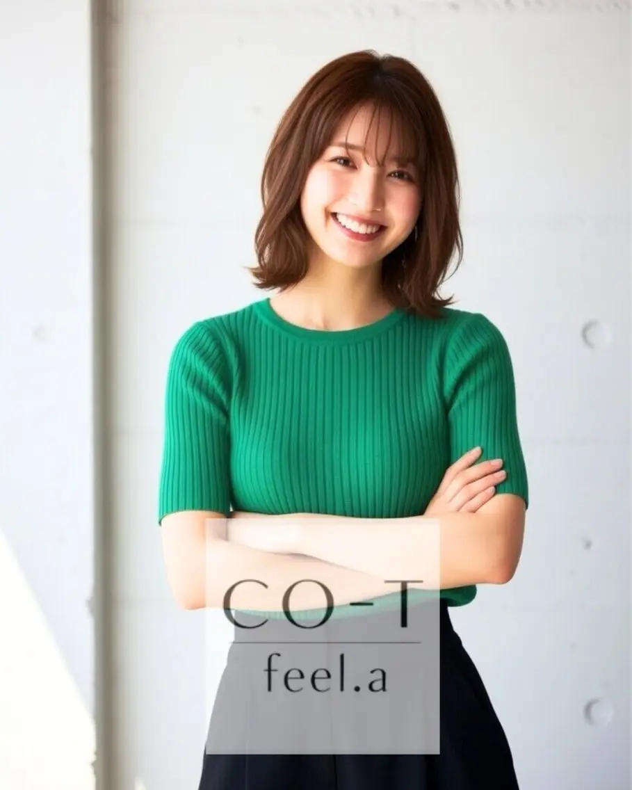 ミディアム カット ヘアカラー トリートメント 石沢 知康のヘアスタイル