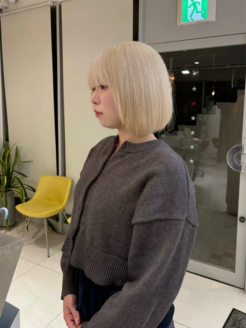 ショート カラー ヘアカラー 浅野 匠のヘアスタイル