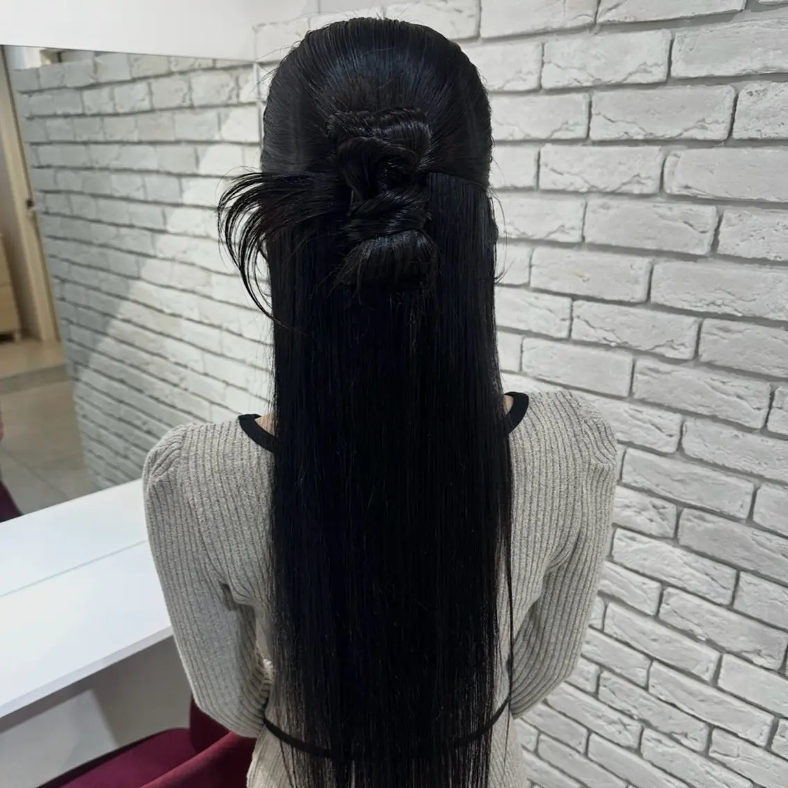 ロング ヘアアレンジ ハーフアップ ヘアセット MITSUKI /Ditycaのヘアスタイル