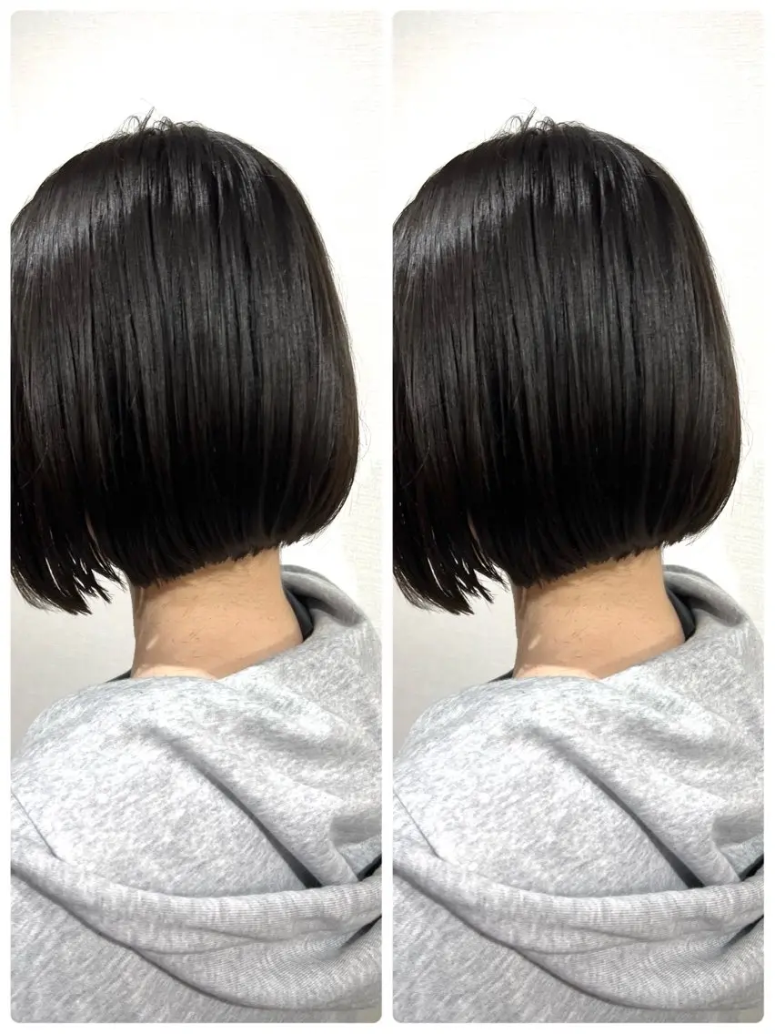 ショート 切りっぱなしボブ ボブ レイヤー/ボブ 特化✂️福岡のヘアスタイル