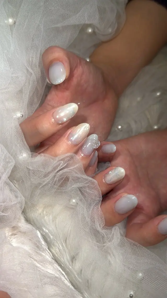 ネイル フラッシュネイル フットネイル フレンチネイル 韓国ネイル マグネットネイル SAKU nail 作島茜のネイルデザイン