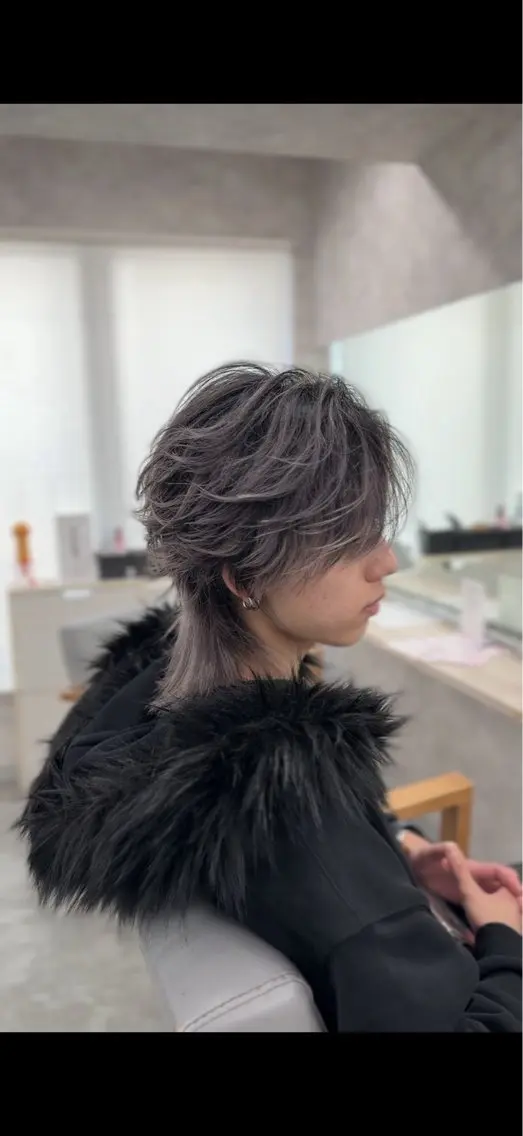 【🕊韓国メンズヘア🕊️】メンズウルフカット🐺✂️の写真