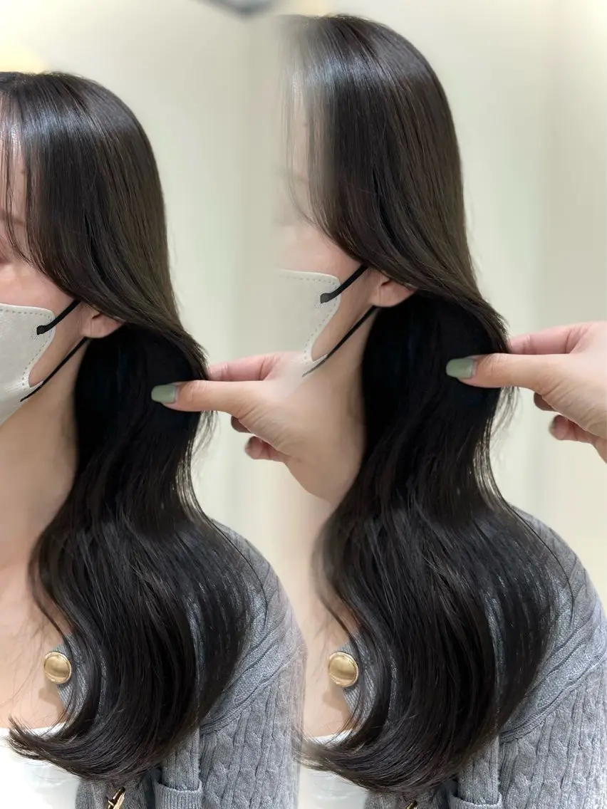 セミロング カラー Zina aimiのヘアスタイル