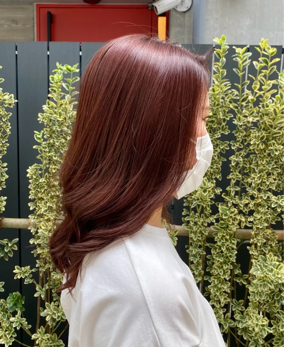 セミロング カラー ブリーチ ブリーチなしカラー 艶カラー吉祥寺🌸 KAZUEのヘアスタイル