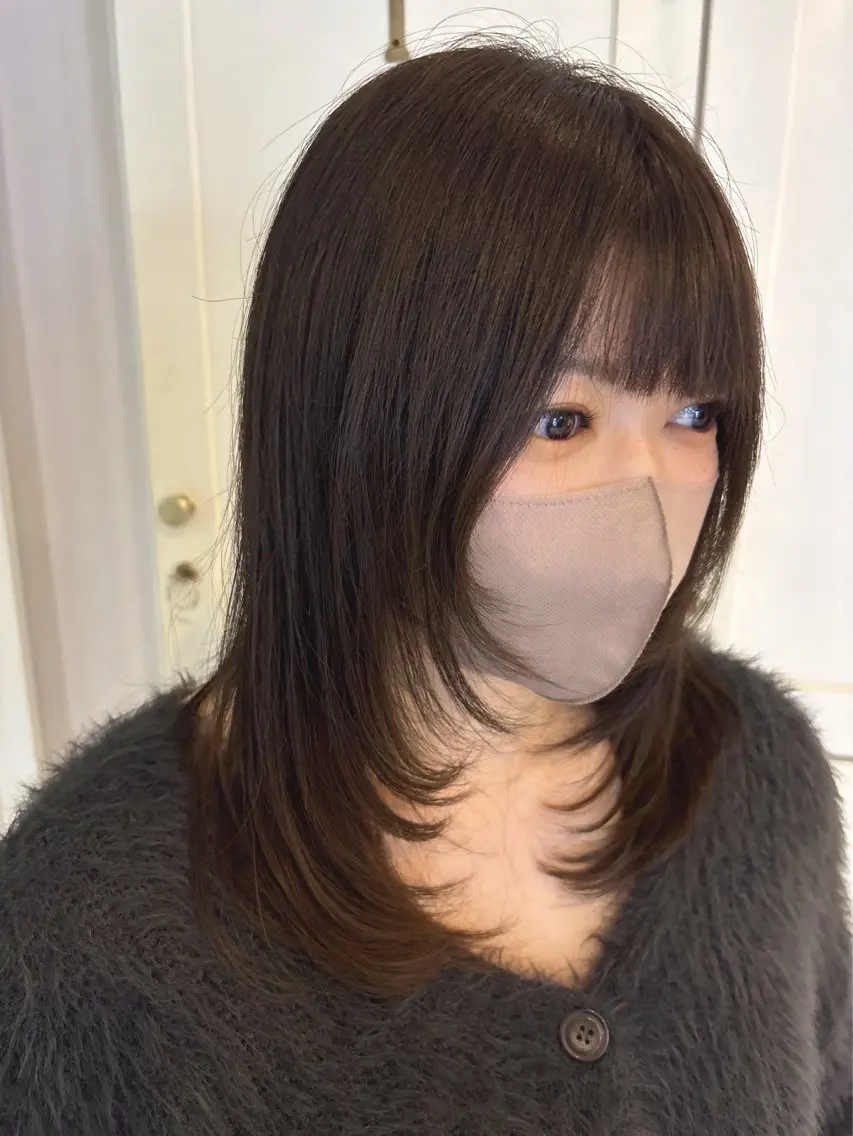【ブリーチ無し】 透明感カラー✨の写真