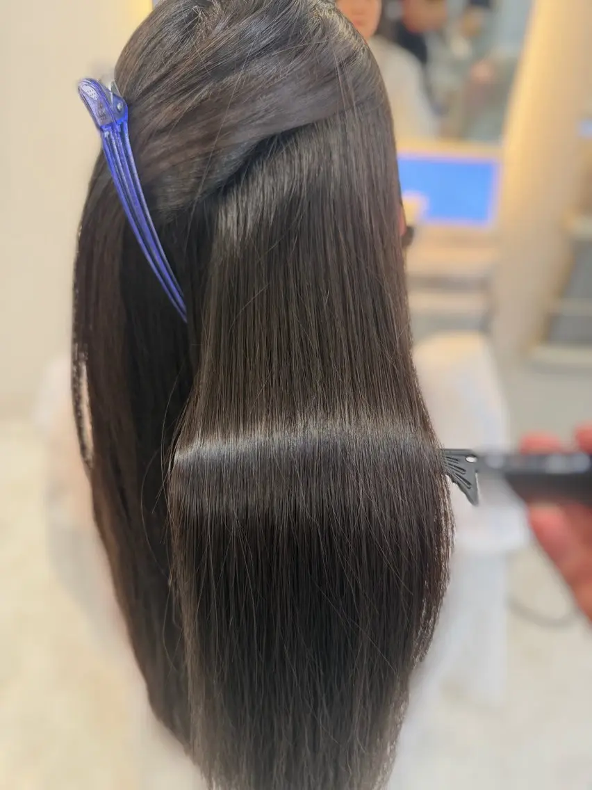 ロング カット 縮毛矯正 レイヤー×縮毛矯正 中屋光貴のヘアスタイル
