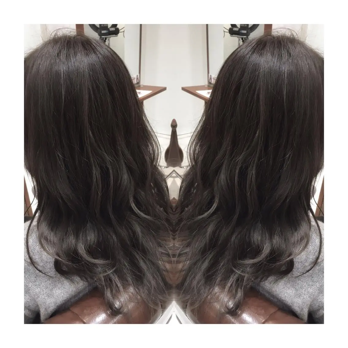 ミディアム セミロング ロング カラー biscohair 髪にドラマを。のヘアスタイル