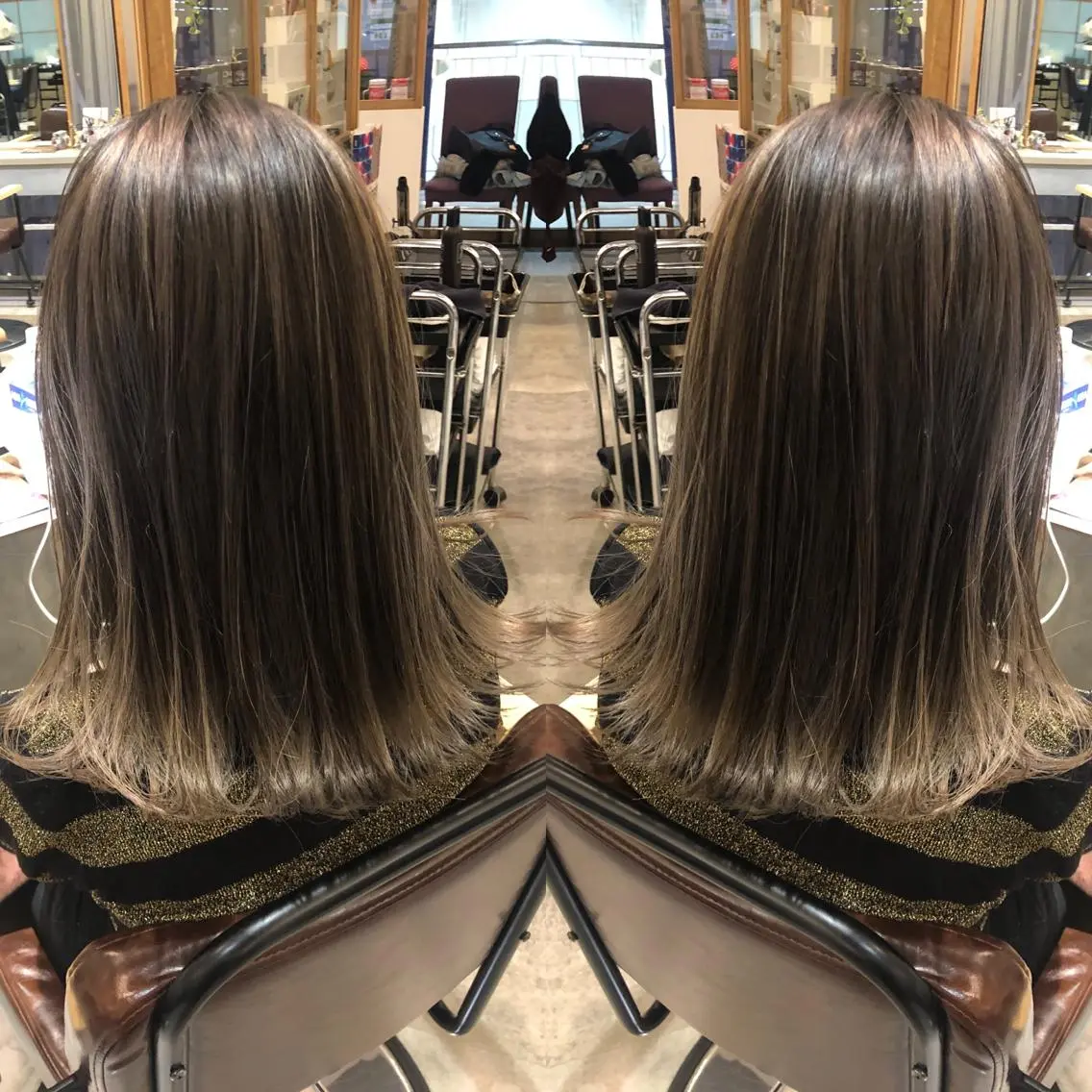 ミディアム カラー ブリーチカラー🌈 石垣翔太のヘアスタイル