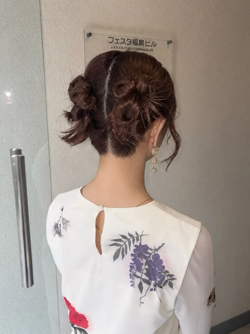 パーマ ヘアアレンジ ヘアセット siki kaedeのヘアスタイル