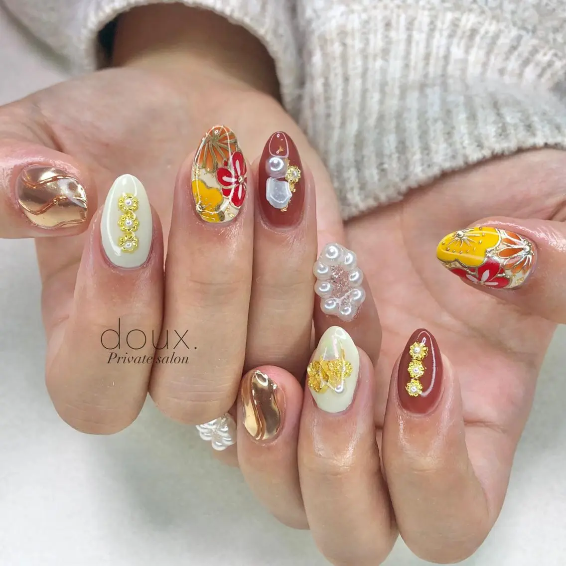 ネイル 成人式 doux. nailのネイルデザイン