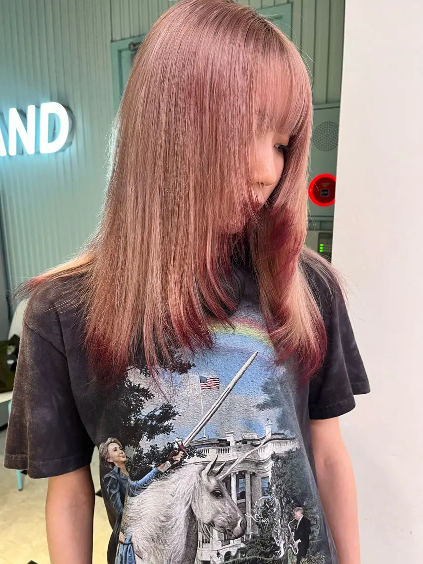 ロング カラー ヘアアレンジ 愛されカラー🩷 はるなのヘアスタイル
