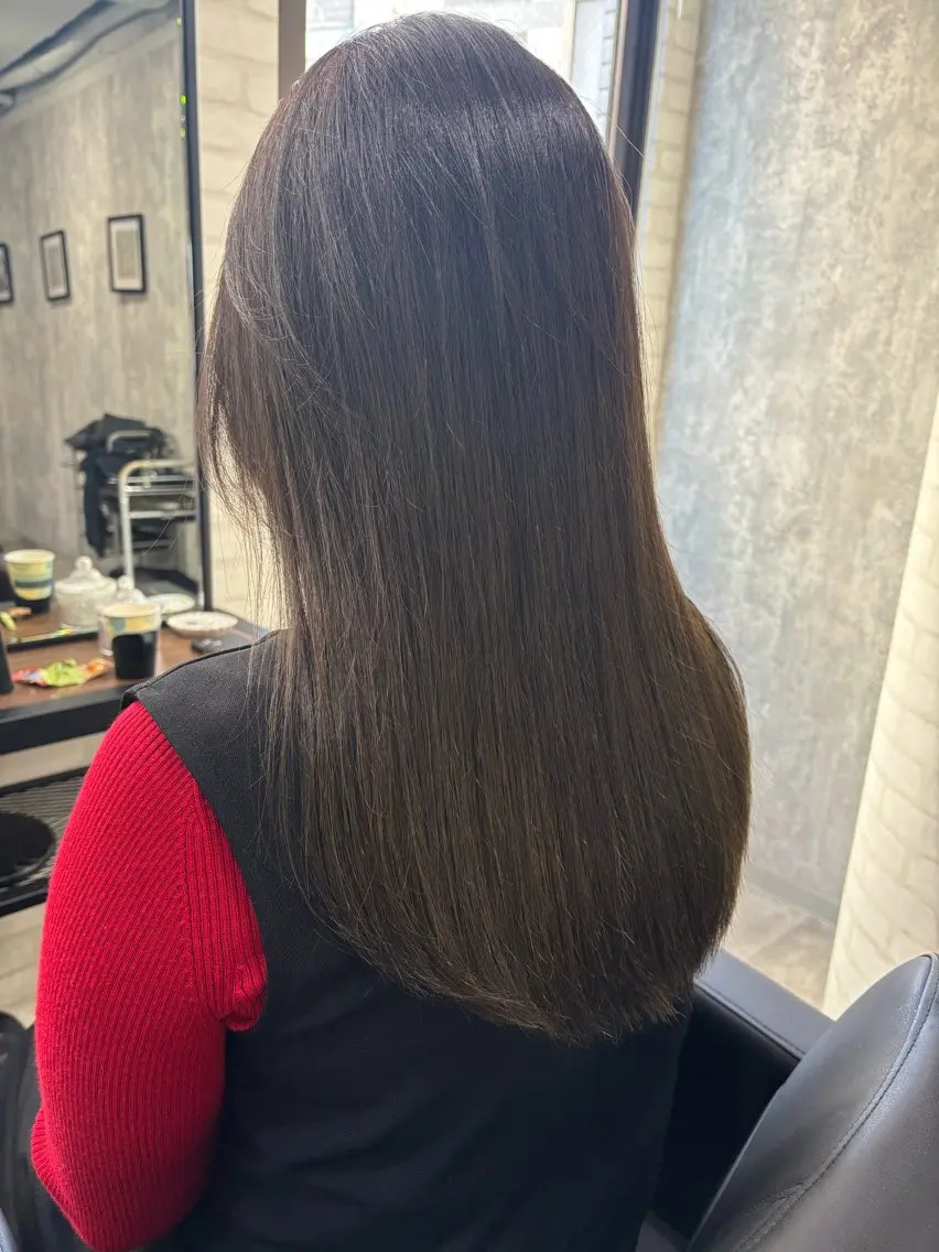 ロング カラー ヘアアレンジ カット トリートメント kei🤎ベージュ /透明感カラー/博多のヘアスタイル