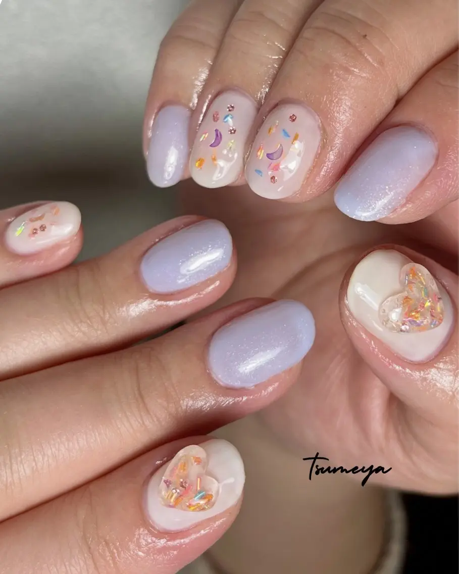 ネイル ハンドネイル tsumeya ゆるかわ手描きネイルのネイルデザイン