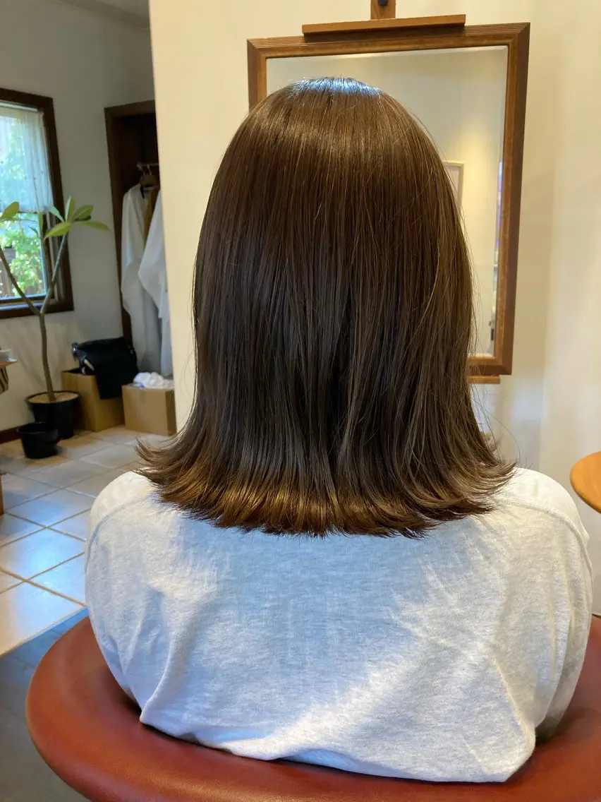 ミディアム 金子 歩実のヘアスタイル