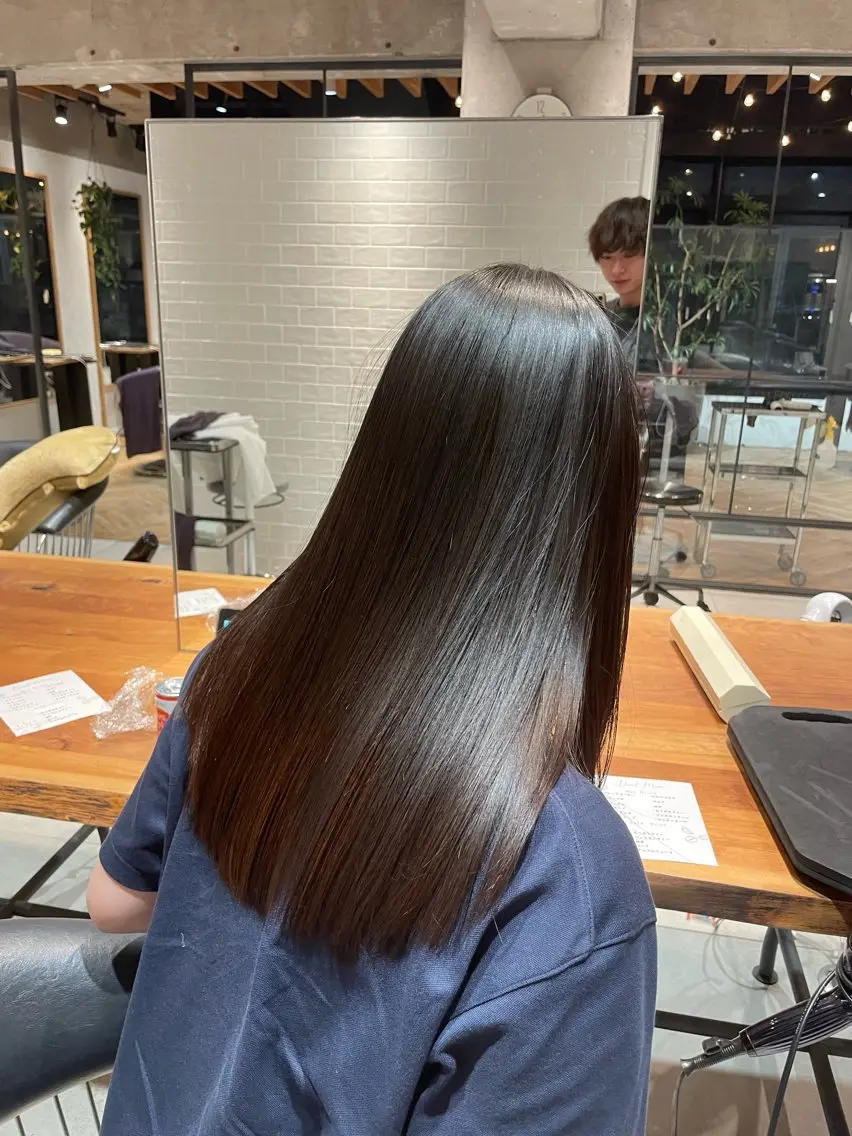 セミロング トリートメント 6月予約は辻堂店✨ 野井琢生のヘアスタイル