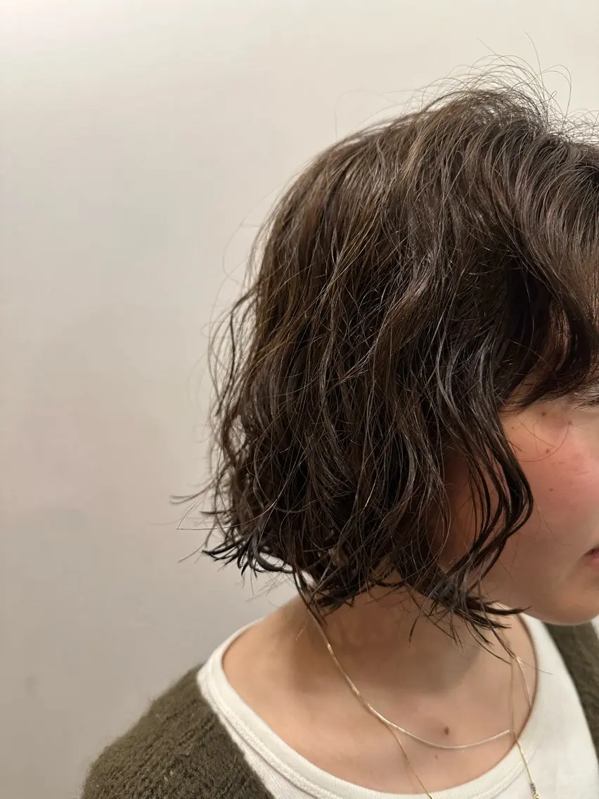 パーマ 藤本豪海 モニターモデル募集のヘアスタイル