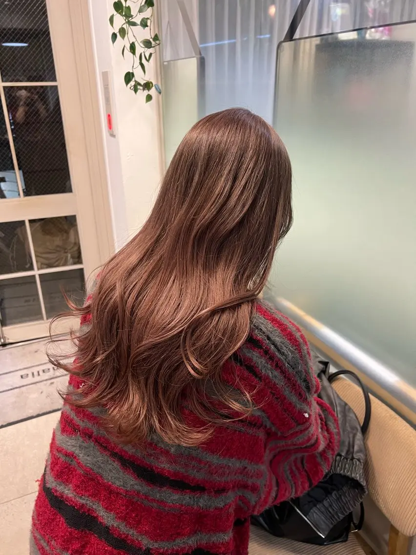 ロング ヘアカラー トリートメント うるぷる髪 🤍 Naanoのヘアスタイル