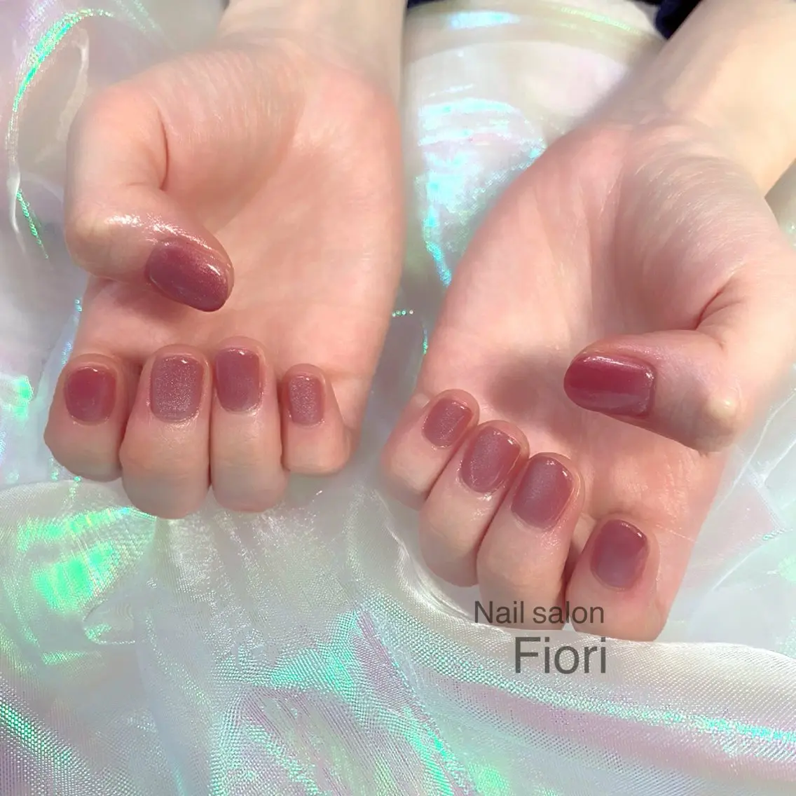 ハンドネイル💅🏻ワンカラー　　　　　　　　　　　　　　　　　　　　　【オフ無し、ケア込み】の写真