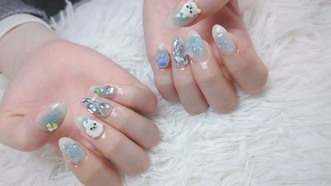 セミロング ハンドネイル Nailspeace Omalyのネイルデザイン