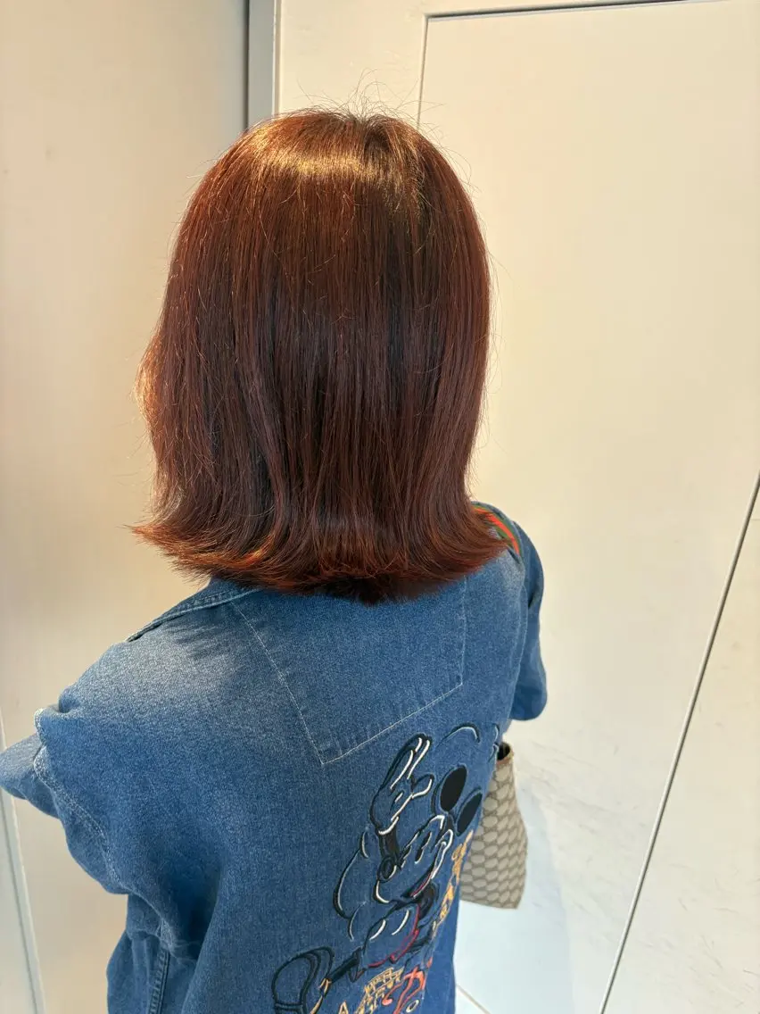 ミディアム カット ヘアカラー topstylist Risa🩵のヘアスタイル