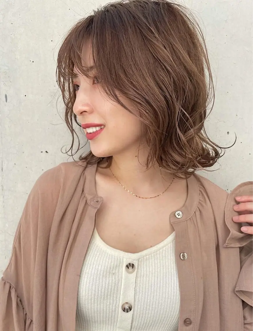 パーマ カット パーマ トリートメント misa🫧ナチュラ ル縮毛矯正/髪質改善のヘアスタイル