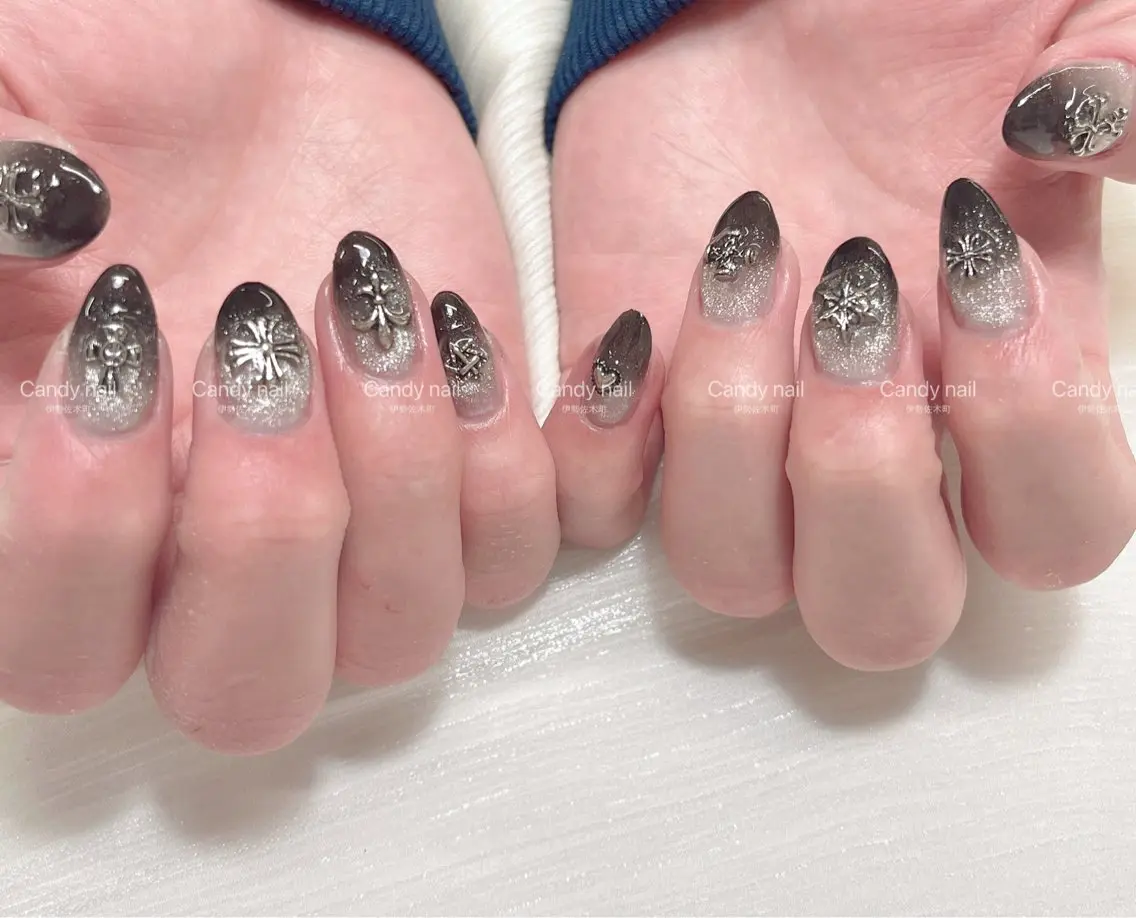 ネイル candy nail 韓国風ワンホンネイルのネイルデザイン