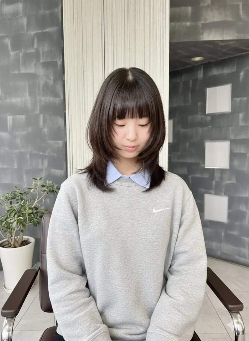 ミディアム レイヤーカット カット レイヤー職人・ 似合せ美容師そうまのヘアスタイル